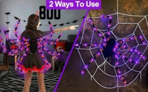 LED Light Up Halloween Spider Backpack