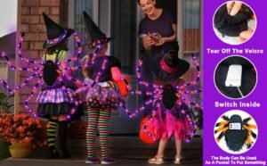 LED Light Up Halloween Spider Backpack