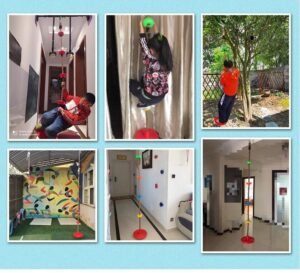 Swing rope climbing equipment