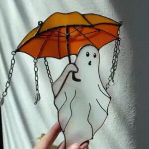 Adorable Ghost with Umbrella Hanging Decor